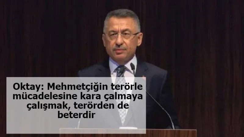 Oktay: Mehmetçiğin terörle mücadelesine kara çalmaya çalışmak, terörden de beterdir 