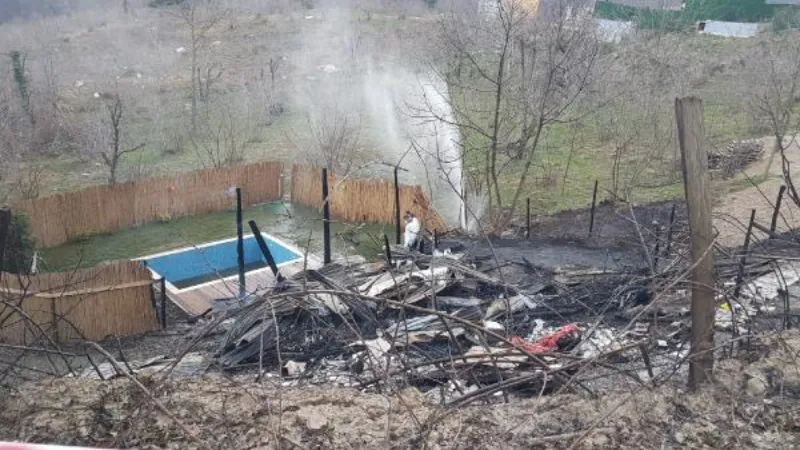 Sapanca'da bungalov yangını; Doğukan ve Aleyna öldü