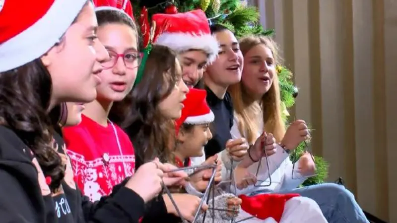 Beyoğlu'nda Rum lisesinden noel etkinliği