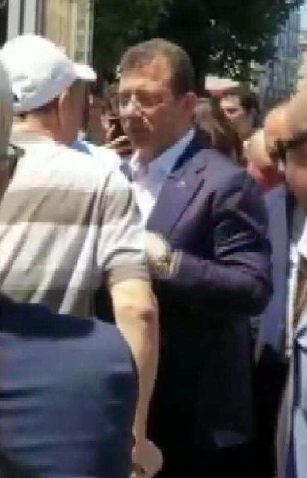 Ekrem İmamoğluna protesto gerginliği