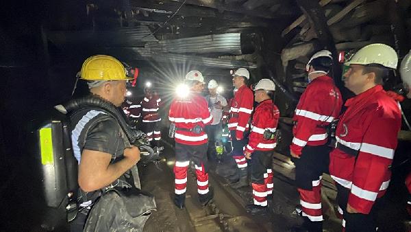 Kütahya'da maden ocağında 'göçük' tatbikatı; Bakan Süleyman Soylu bilgi aldı