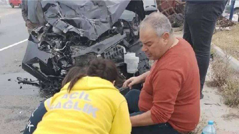 Enez Belediye Başkanı Günenç, trafik kazasında yaralandı