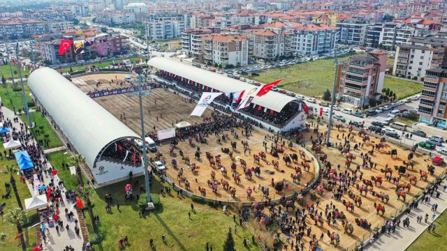 10 binlerce Denizlili deve güreşi heyecanını doyasıya yaşadı