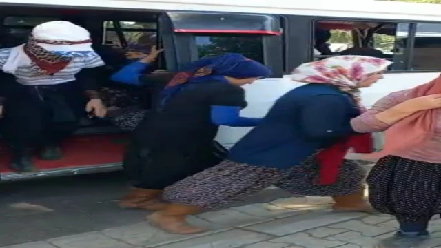 14 kişilik minibüsten 33 kişi çıktı
