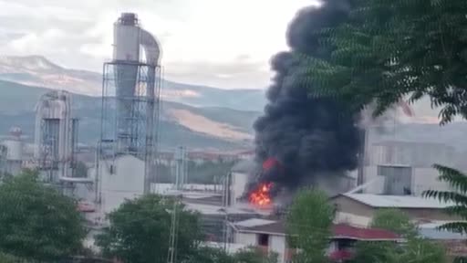 Samsun’da orman ürünleri fabrikasında yangın