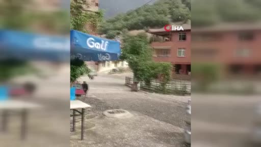 Tokat’ta dolu yağışı etkili oldu