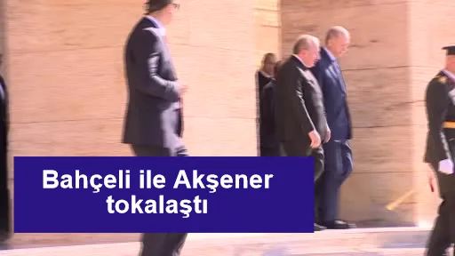 Bahçeli ile Akşener tokalaştı