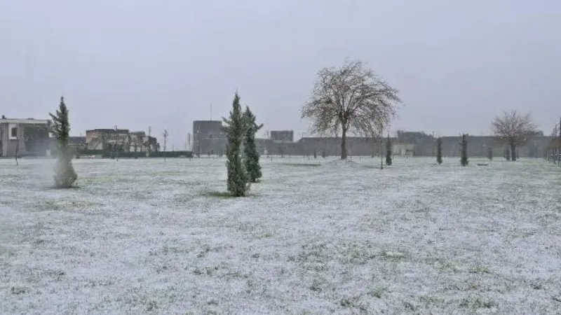 Diyarbakır'da kar yağışı etkili oldu