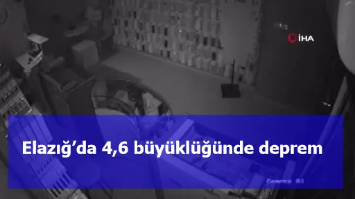 Elazığ’da 4,6 büyüklüğünde deprem