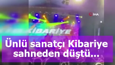 Ünlü sanatçı Kibariye sahneden düştü...