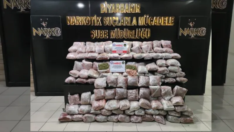 Kamyonda ele geçirilen 104 kilo uyuşturucuya 1 tutuklama
