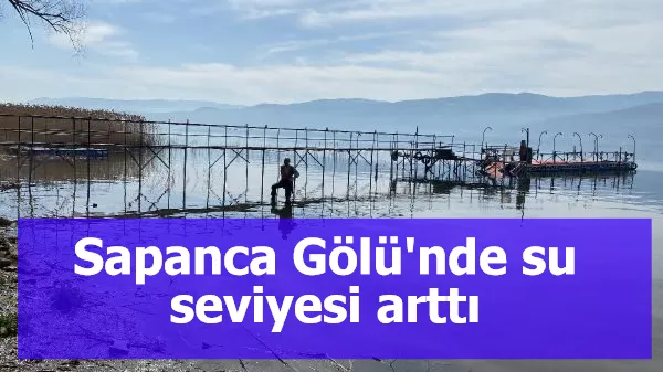 Sapanca Gölü'nde su seviyesi arttı