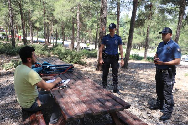 Denizli emniyetinden orman yangınlarına karşı dronlu denetim 