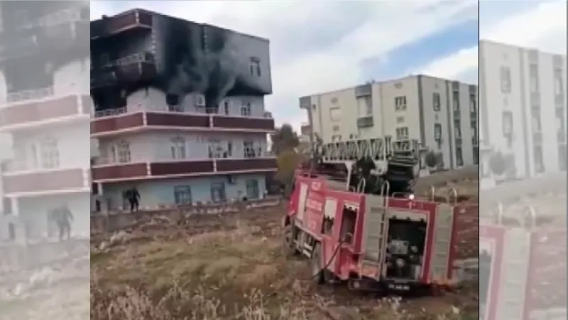 İtfaiye aracı çamura saplandı, yangın su tankeriyle söndürüldü