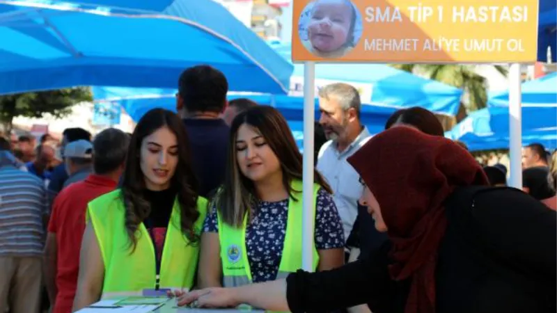 SMA hastası 2,5 aylık Mehmet Ali için Erdemli halkı harekete geçti
