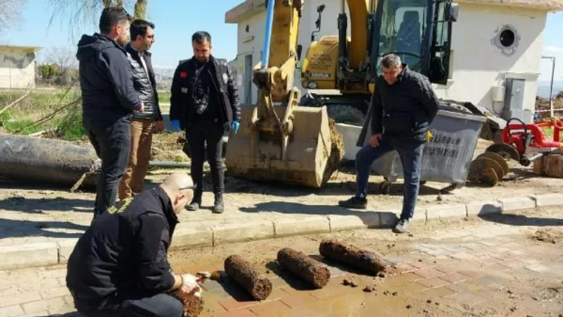 Çanakkale Savaşları'ndan kalma 4 top mermisi bulundu