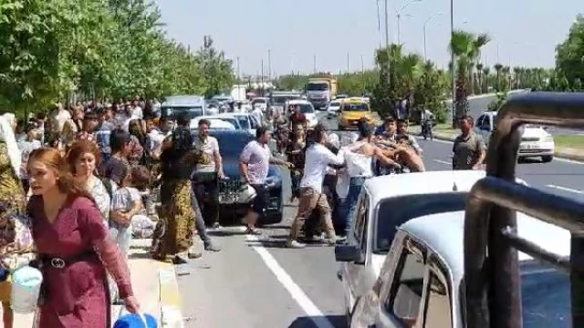 2 grubun piknik dönüşü kavgası kamerada