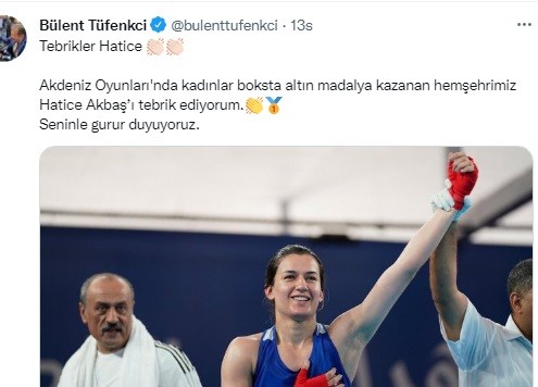 Milli boksör Akbaş’a bir madalya da Akdeniz Oyunları’nda