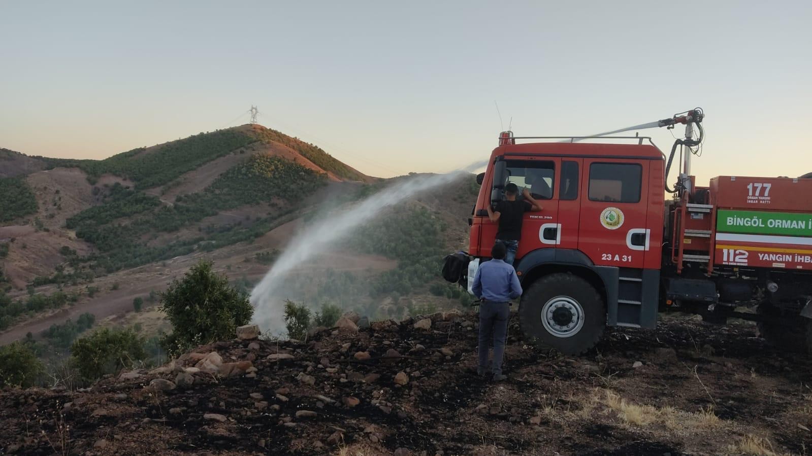 Bingöl’de 3 köyde çıkan orman yangınları söndürüldü