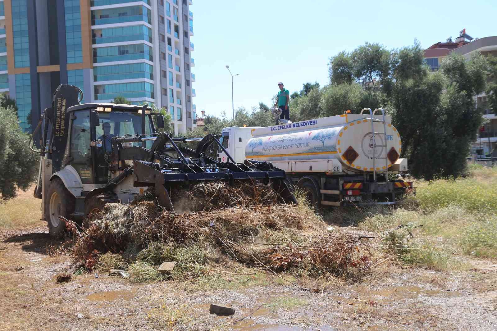 Efeler’de yangın tehlikesine geçit yok