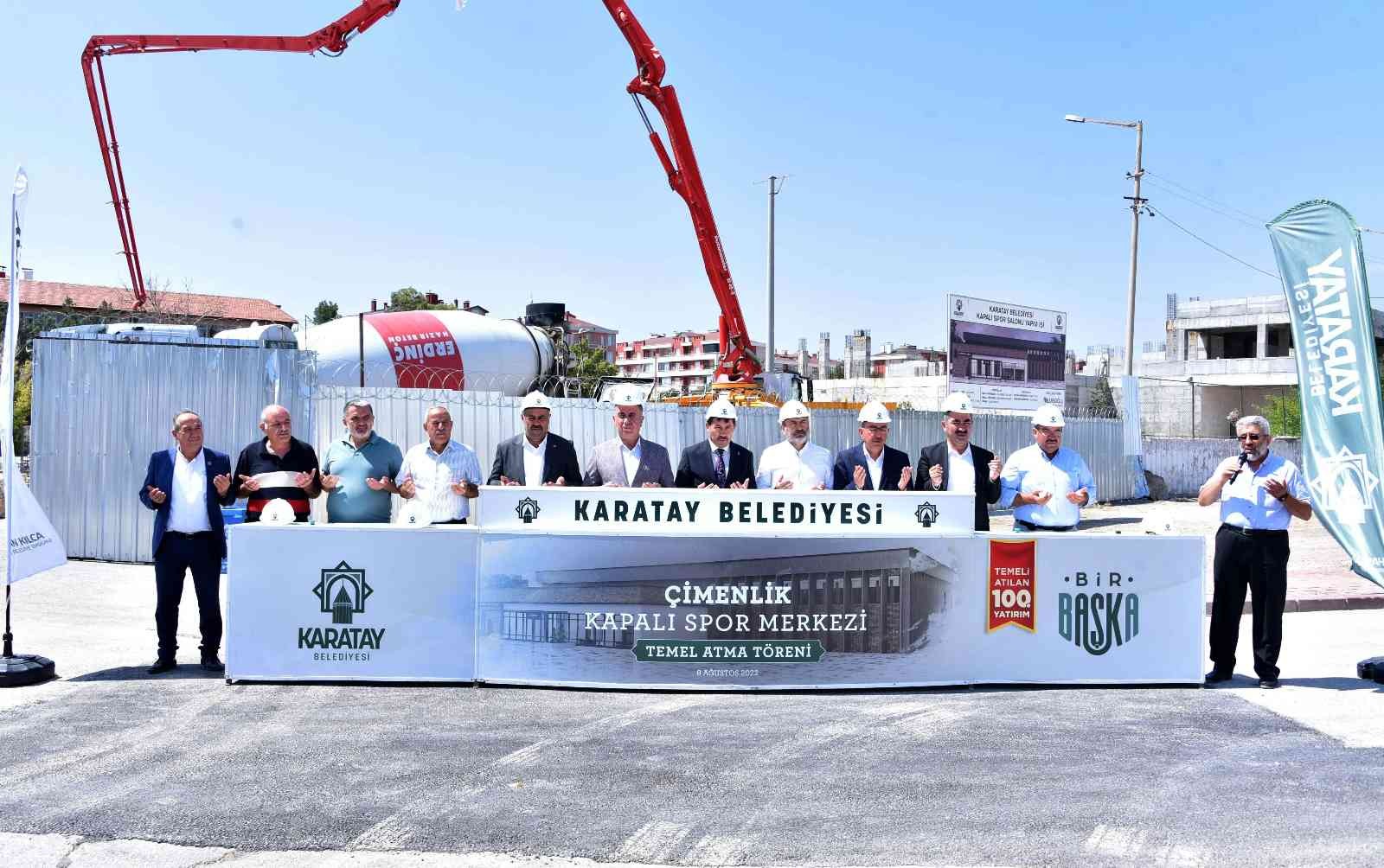 Karatay’da Çimenlik Kapalı Spor Merkezi’nin temeli atıldı