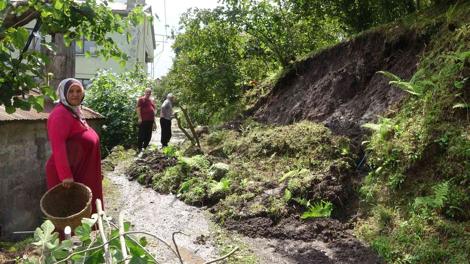 Giresun’da şiddetli yağış sonrası meydana gelen sel ve heyelanların yaraları sarılıyor