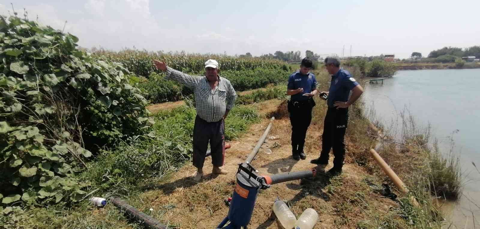 Manavgat’ta çiftçinin, hem su motorunu hem ürününü çaldılar