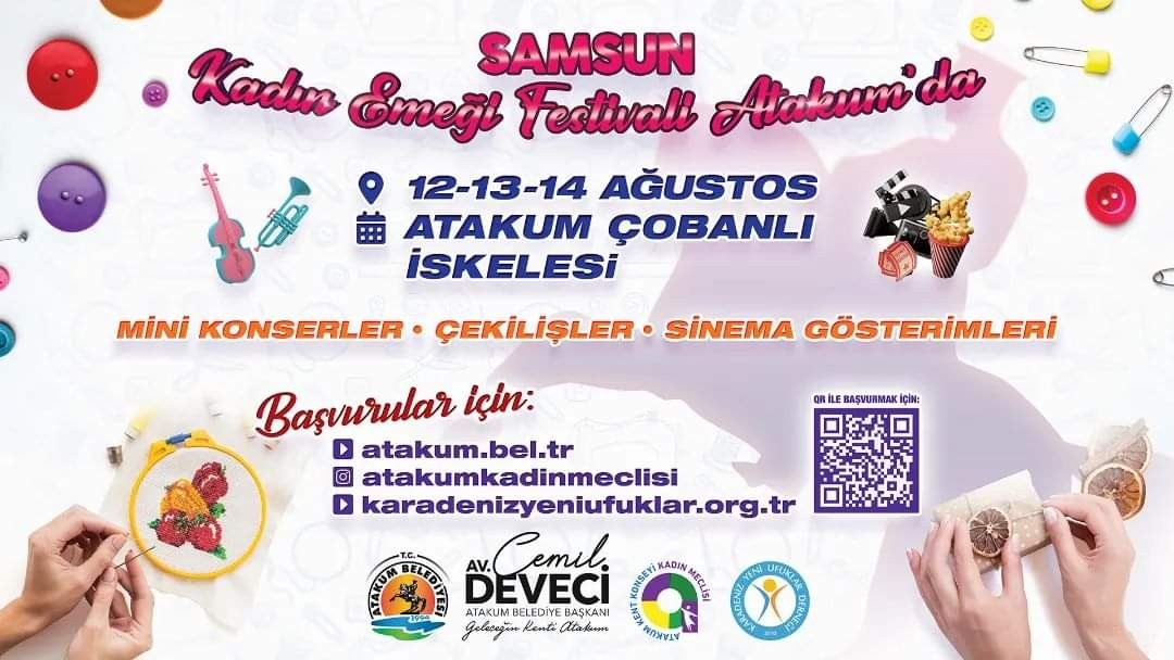 Samsun Kadın Emeği Festivali Atakum’da başlıyor