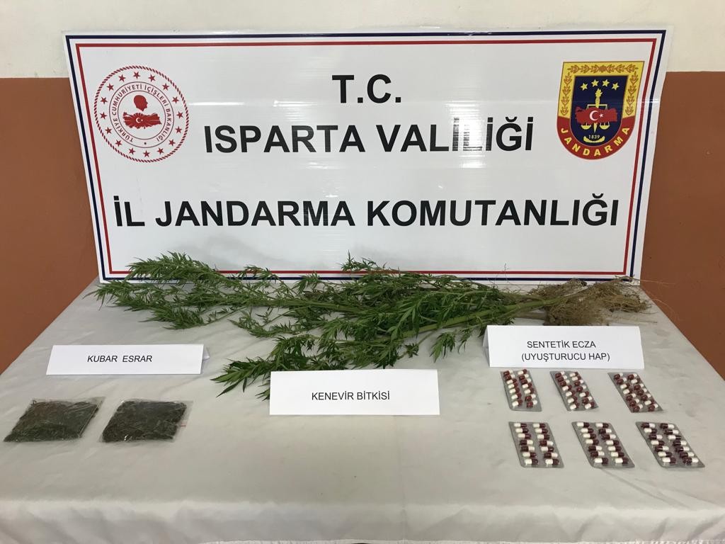 Isparta’da uyuşturucu operasyonu: 1 gözaltı