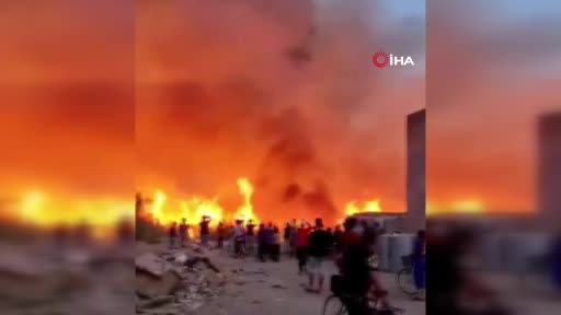 Musul’da vadide yangın paniği