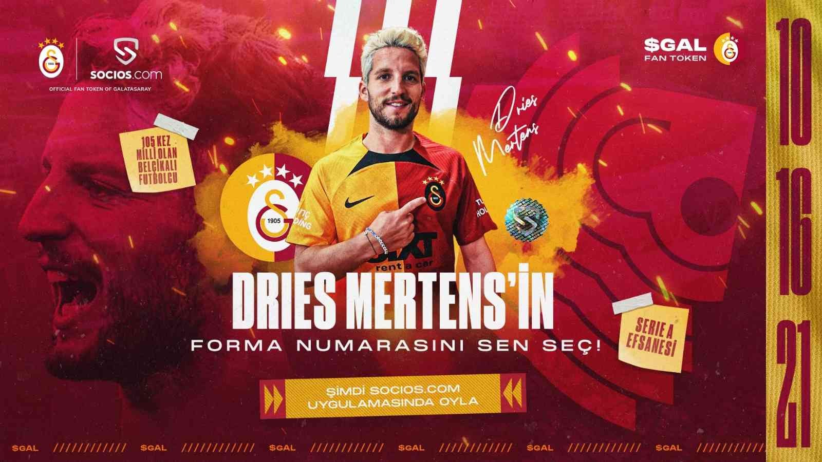 Dries Mertens’in forma numarasını taraftarlar seçecek