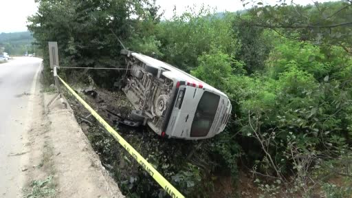 Ordu’da yolcu minibüsü köprüden uçtu: 8 yaralı