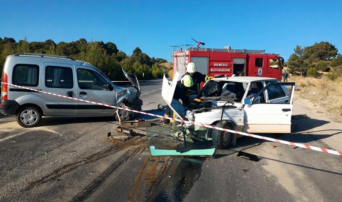 Denizli’de son 1 haftada 151 trafik kazası meydana geldi