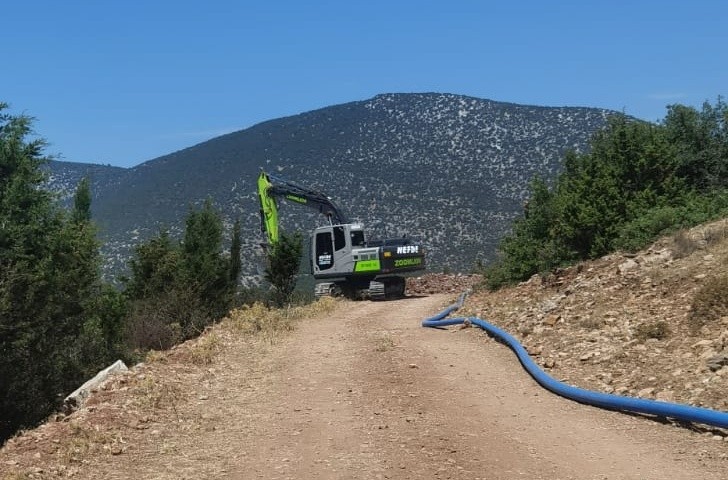 Doğankaya Mahallesinde içme suyu terfi hattı çalışması tamamlandı