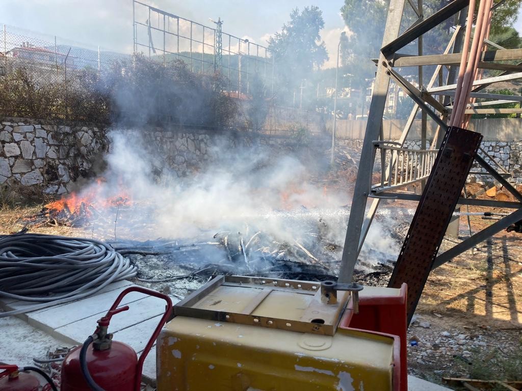 Trafo merkezindeki yangın büyümeden söndürüldü