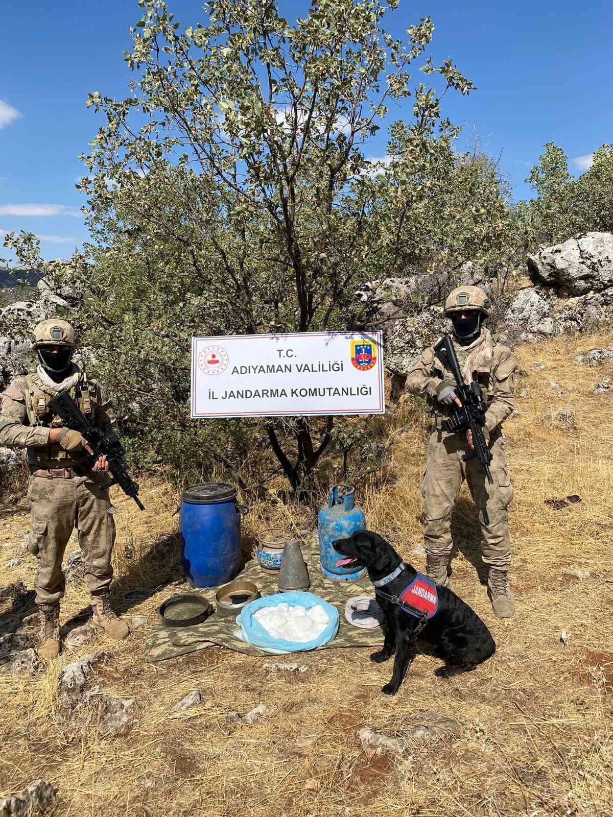 Terör örgütüne ait yaşam malzemesi bulundu