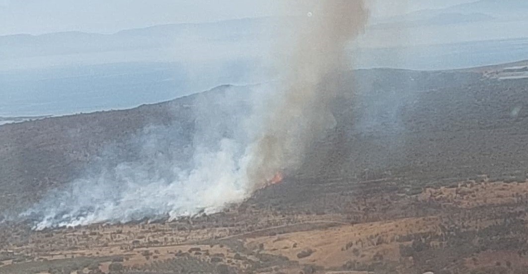 İzmir’de makilik alandaki yangın kontrol altında