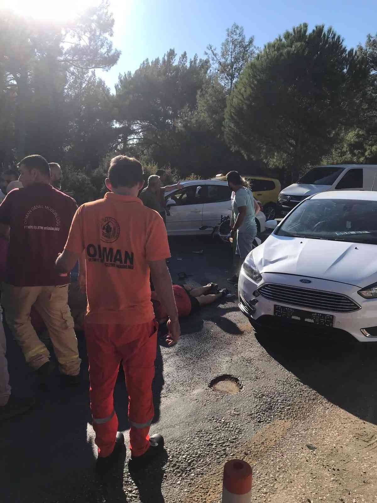 Fethiye’de motosiklet ile otomobil çarpıştı: 1 ölü, 2 yaralı