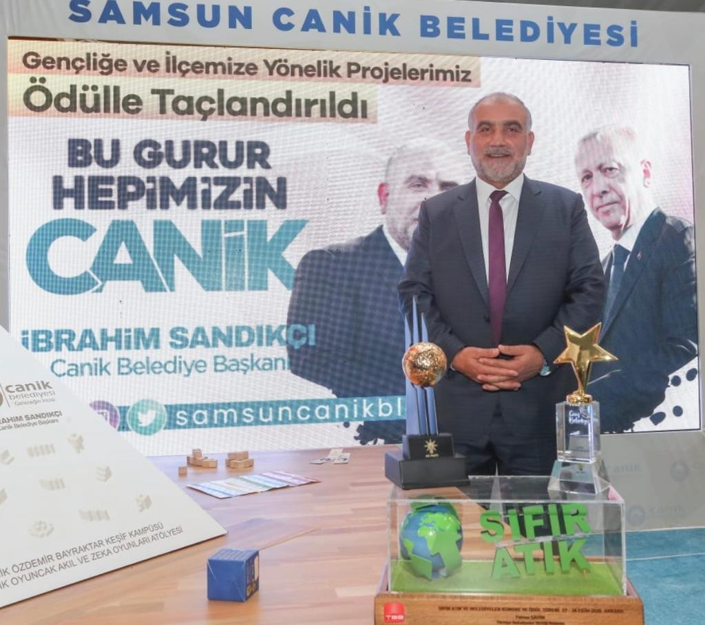 Canik Belediyesi’ne 3 yılda 3 ödül