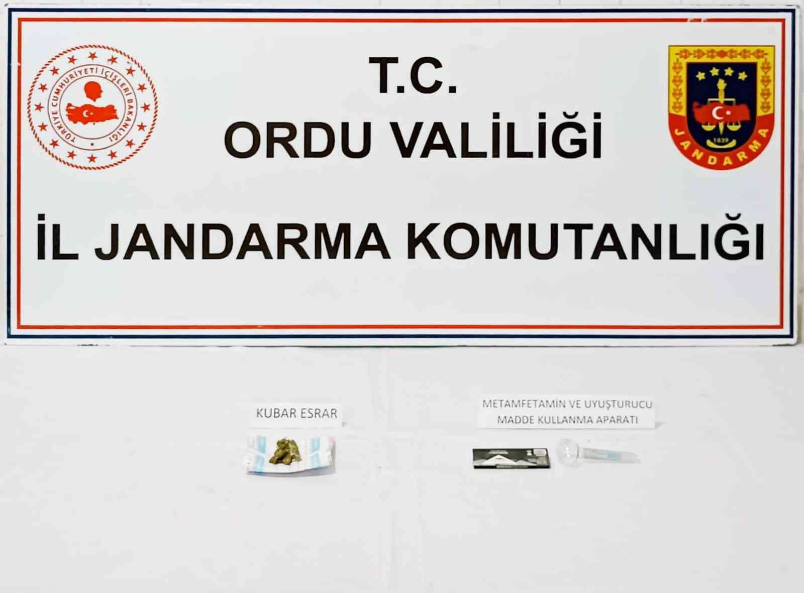 Ordu’da uyuşturucu operasyonunda 1 kişi tutuklandı