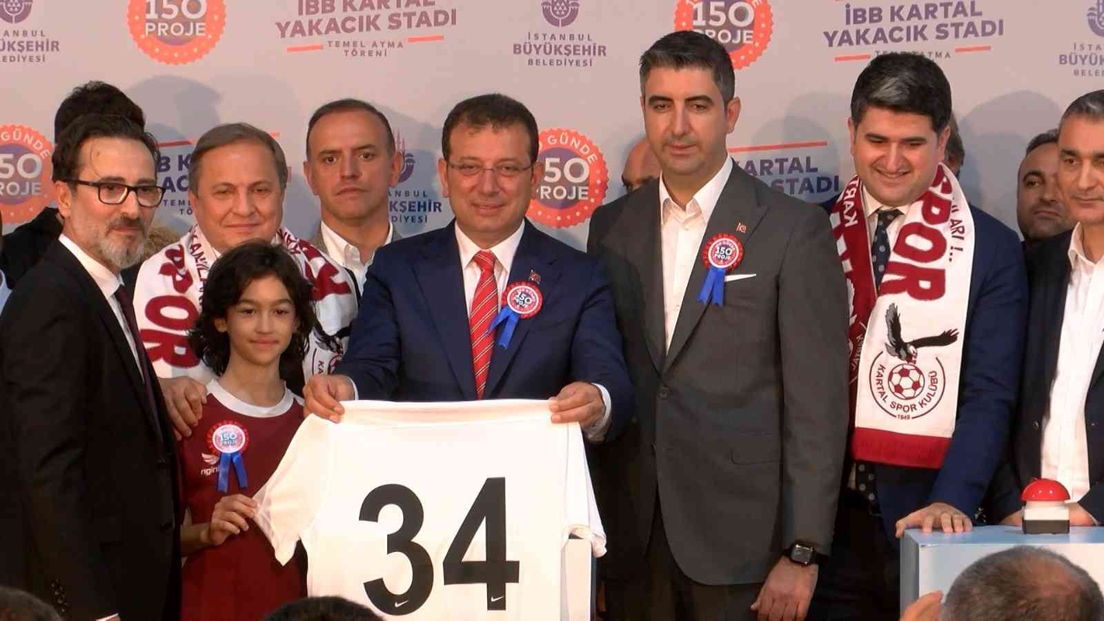 Kartal Yakacık Stadı Temel Atma Töreni gerçekleştirildi