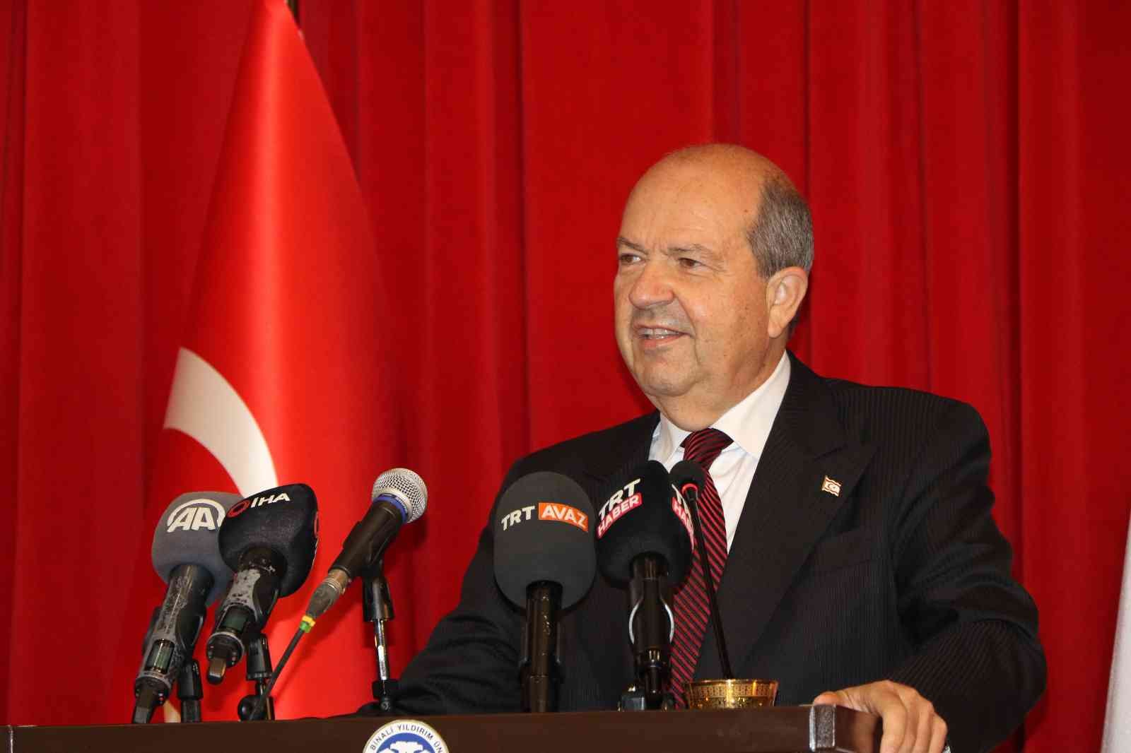 KKTC Cumhurbaşkanı Tatar: “Bütün Türk cumhuriyetlerinin Doğu Akdeniz’deki temsilcisiyiz”
