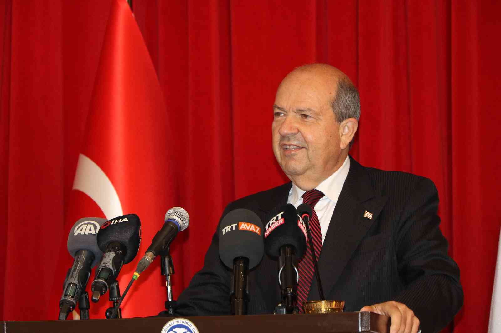 KKTC Cumhurbaşkanı Tatar: “Bütün Türk cumhuriyetlerinin Doğu Akdeniz’deki temsilcisiyiz”