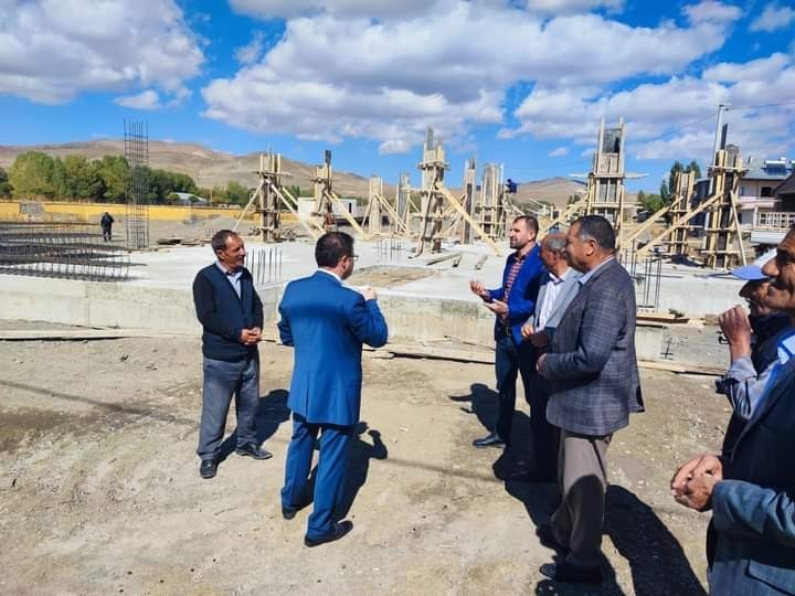 Kaymakam Nasır inşaatı devam eden Aile Destek Merkezi’ni ziyaret etti