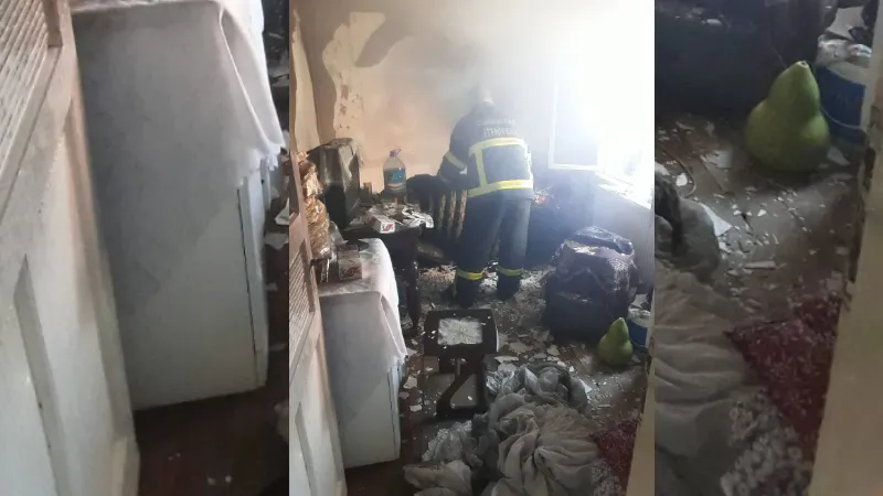 Ailesiyle birlikte yaşadığı evi yaktı