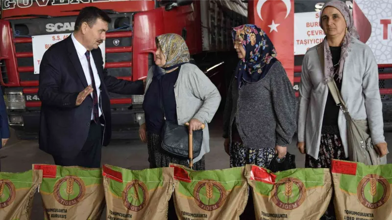 Burdur’da çiftçilere 1 milyon 600 liralık buğday tohumu desteği