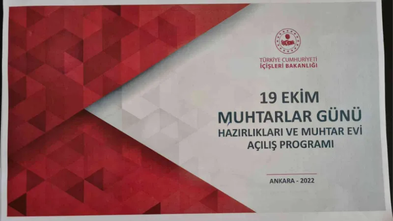 400 muhtar, Ankara’daki muhtar evi açılışına katılacak