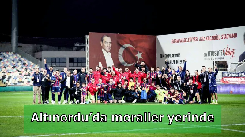 Altınordu’da moraller yerinde