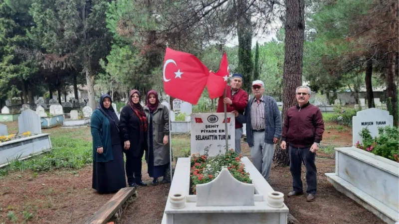 Şehit asker unutulmadı