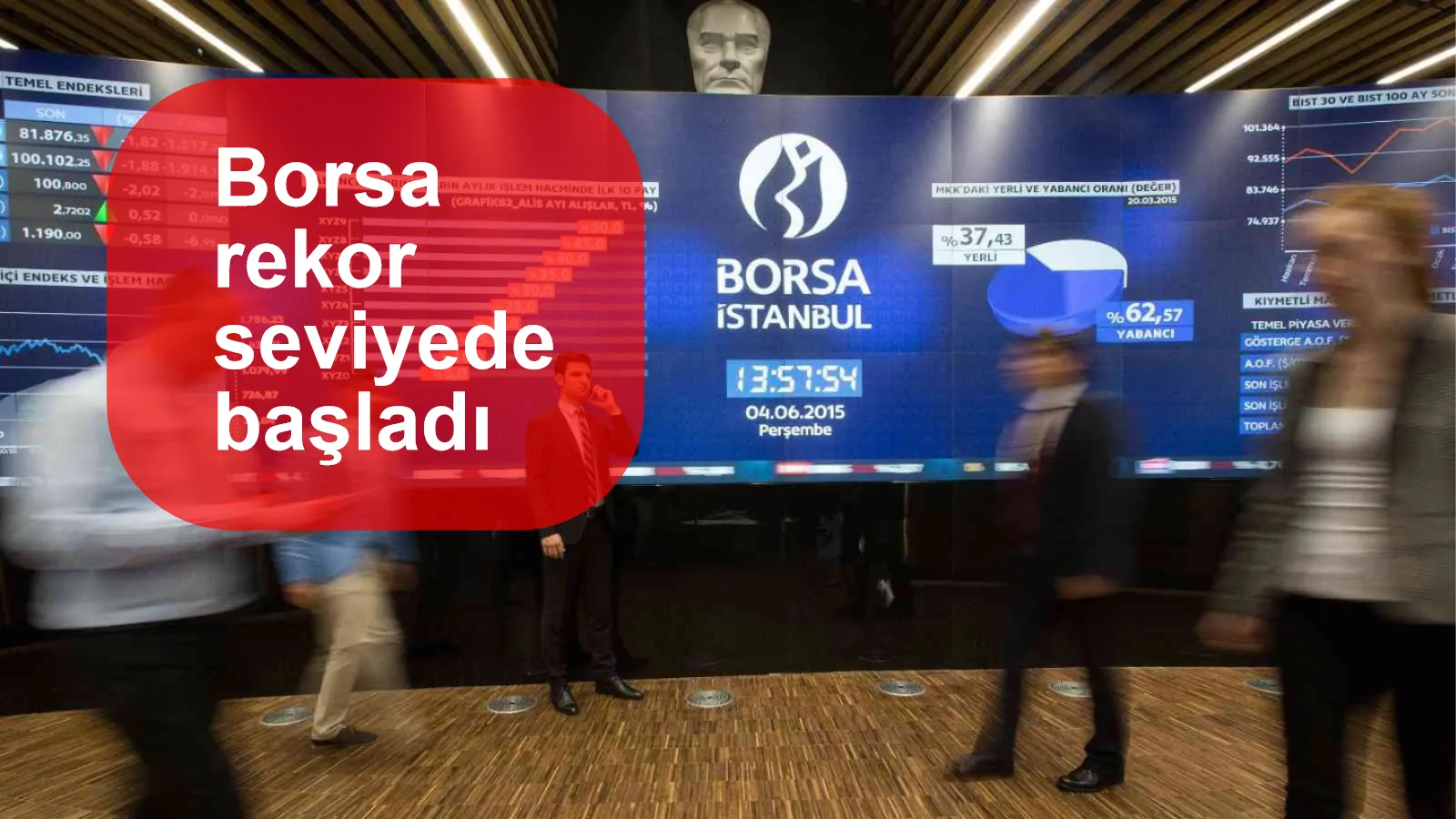 Borsa rekor seviyede başladı